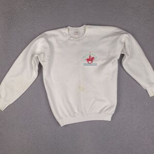 Vintage 1989 Polo International Myrtle Beach SC Sweatshirt Adult‎ XL White USA
